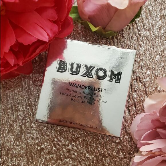 BUXOM Limited Edition Wanderlust Primer Infused Blush in GOA (BRIGHT BERRY) - Picture 10 of 13